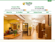 Tablet Screenshot of naritafamilydental.com